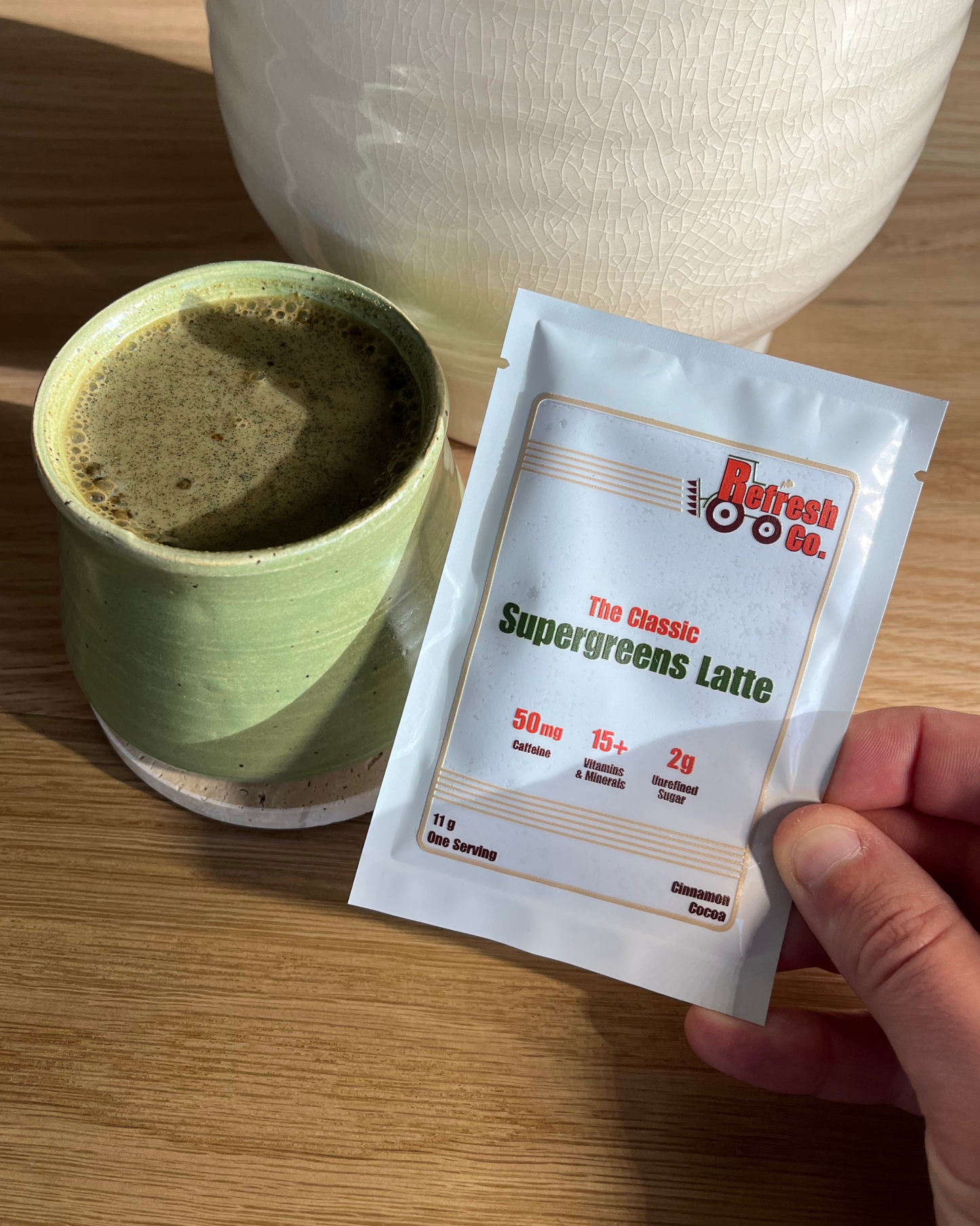 The Classic Supergreens Latte